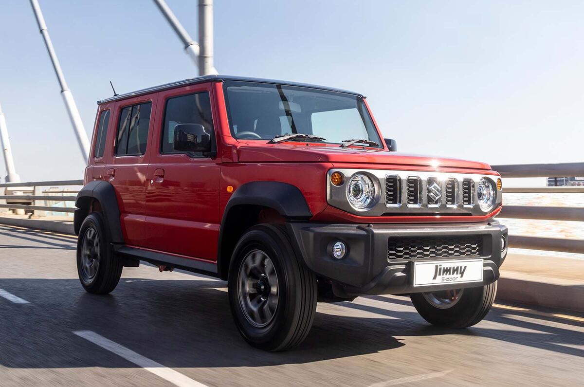 Suzuki Jimny 5 door front three quarter lead Suzuki Jimny 5 door front three quarter lead