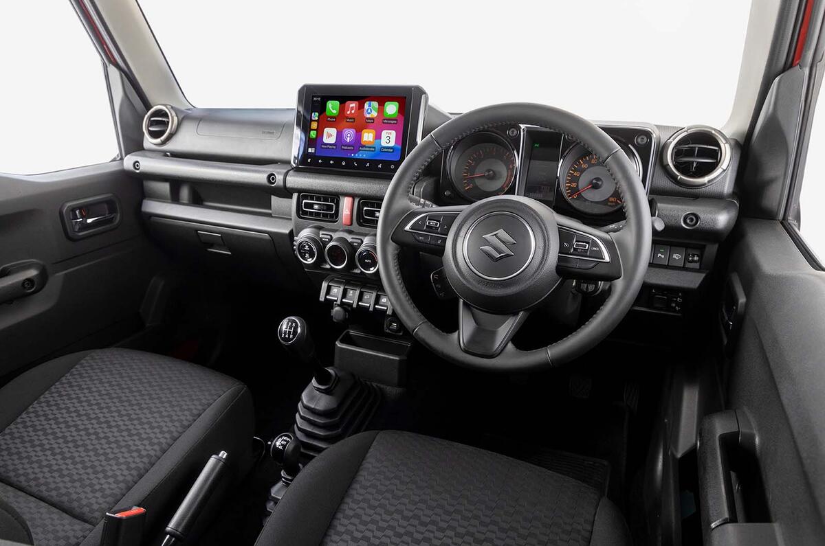 Suzuki Jimny 5 door interior driver Suzuki Jimny 5 door interior driver