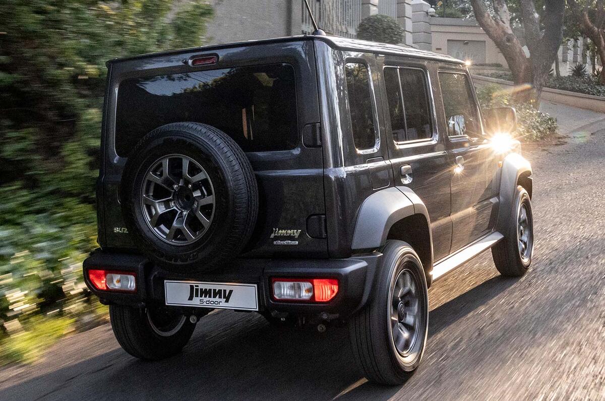 Suzuki Jimny 5 door rear three quarter