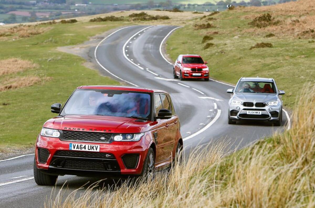 Range Rover Sport SVR versus BMW X5 M & Alpina XD3 Biturbo