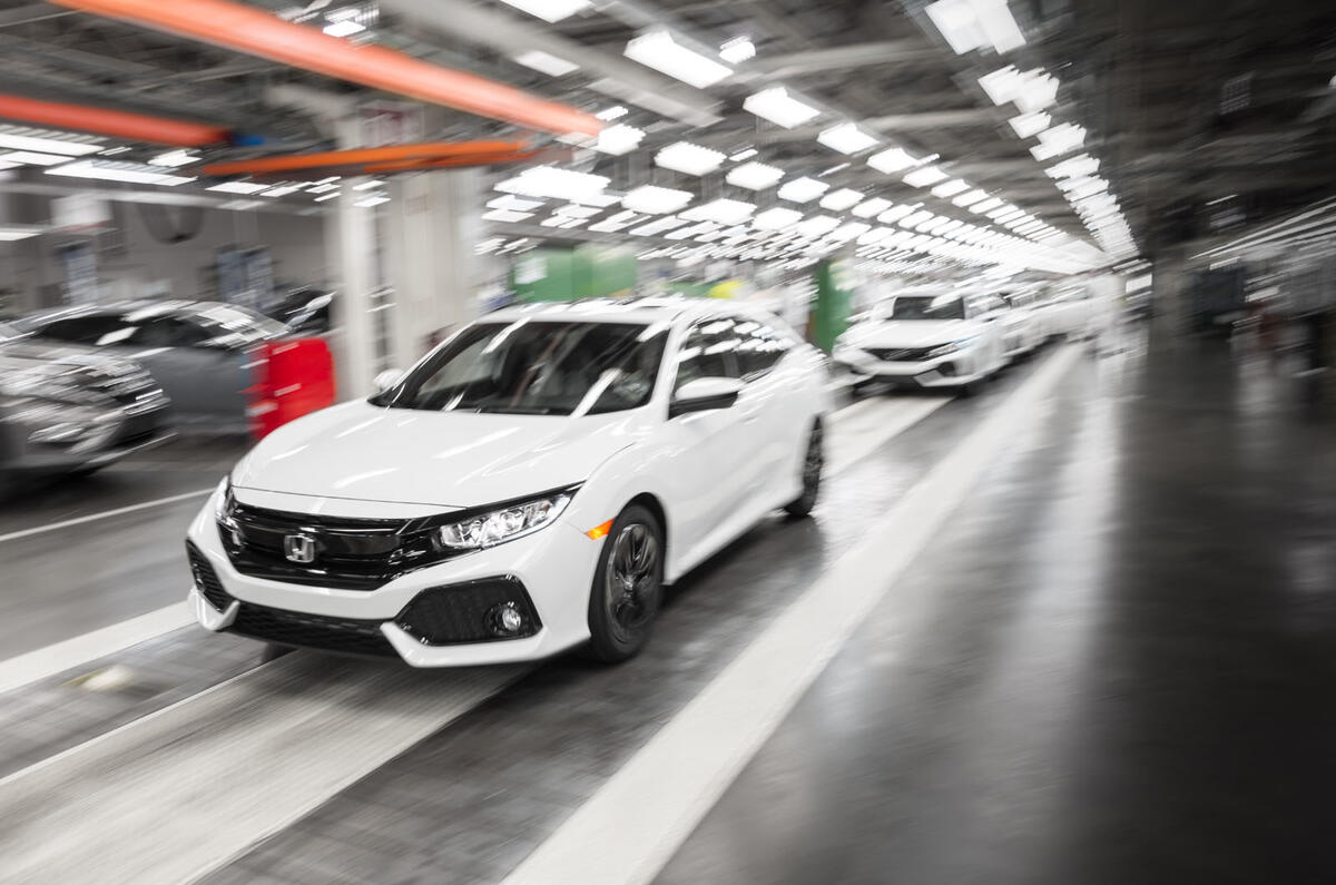 Honda Civic production line Swindon