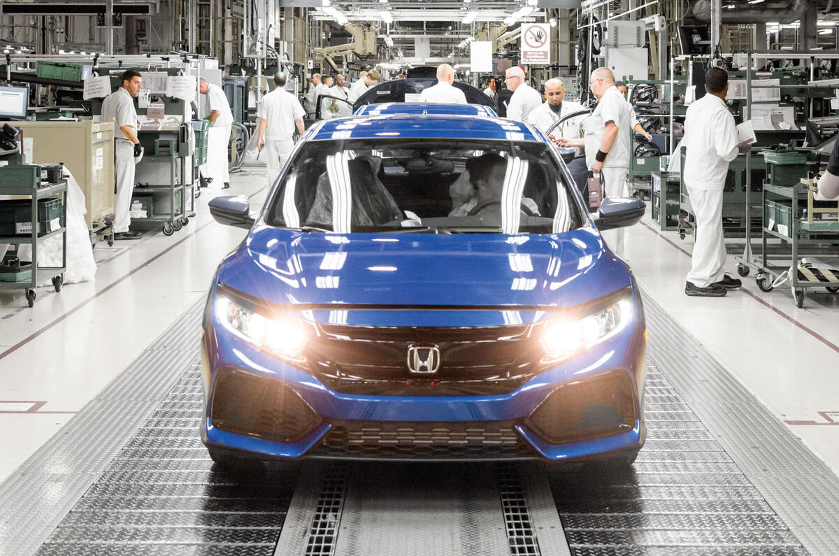 Honda Civic production line Swindon