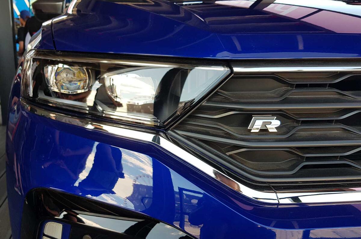 T-Roc R grille at Goodwood