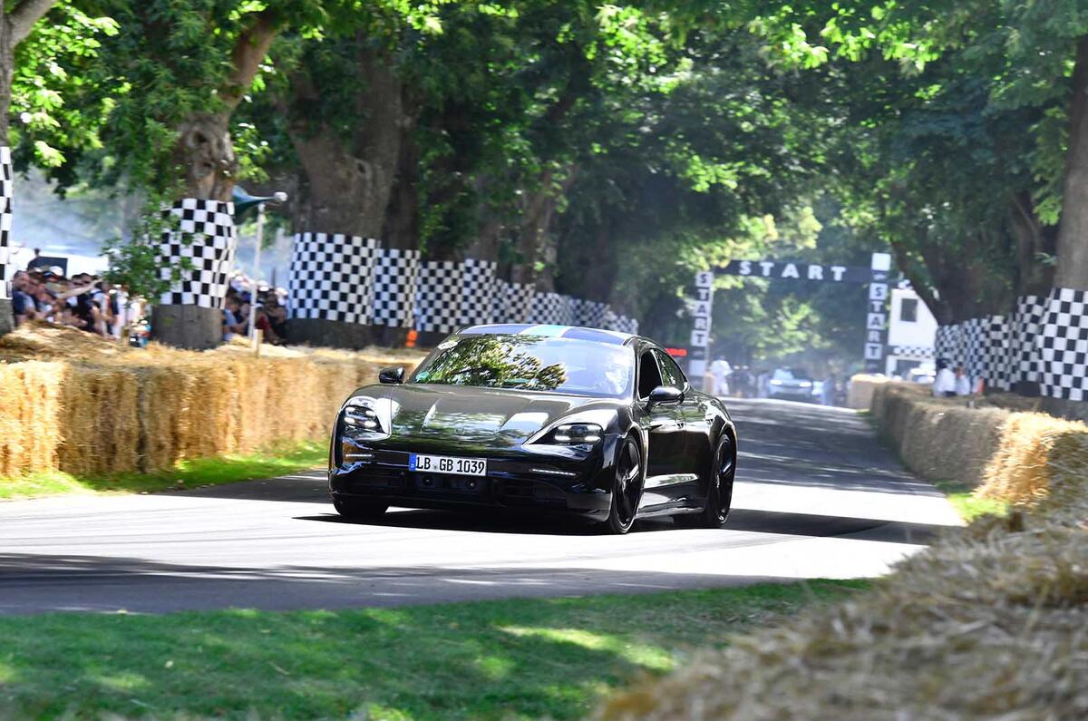 Porsche Taycan at Goodwood