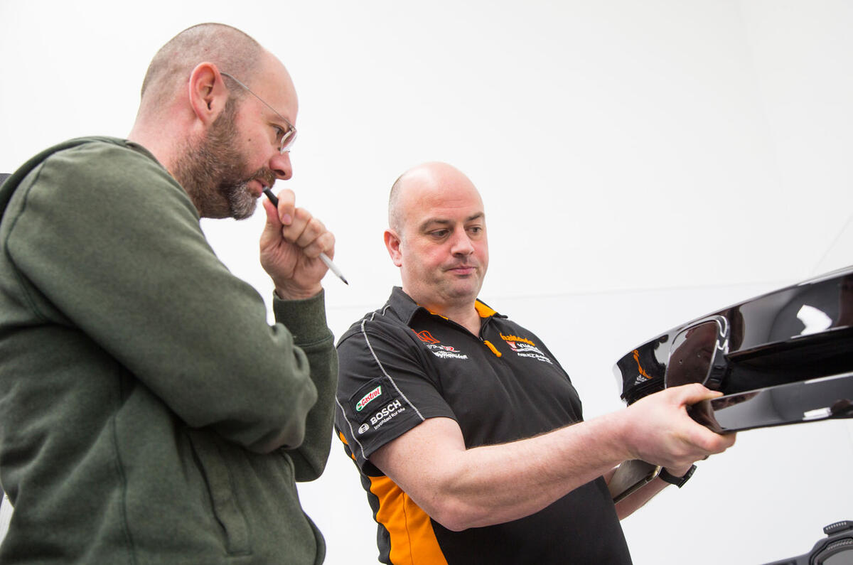 Inside the 2018 Honda Civic Type R BTCC racing car