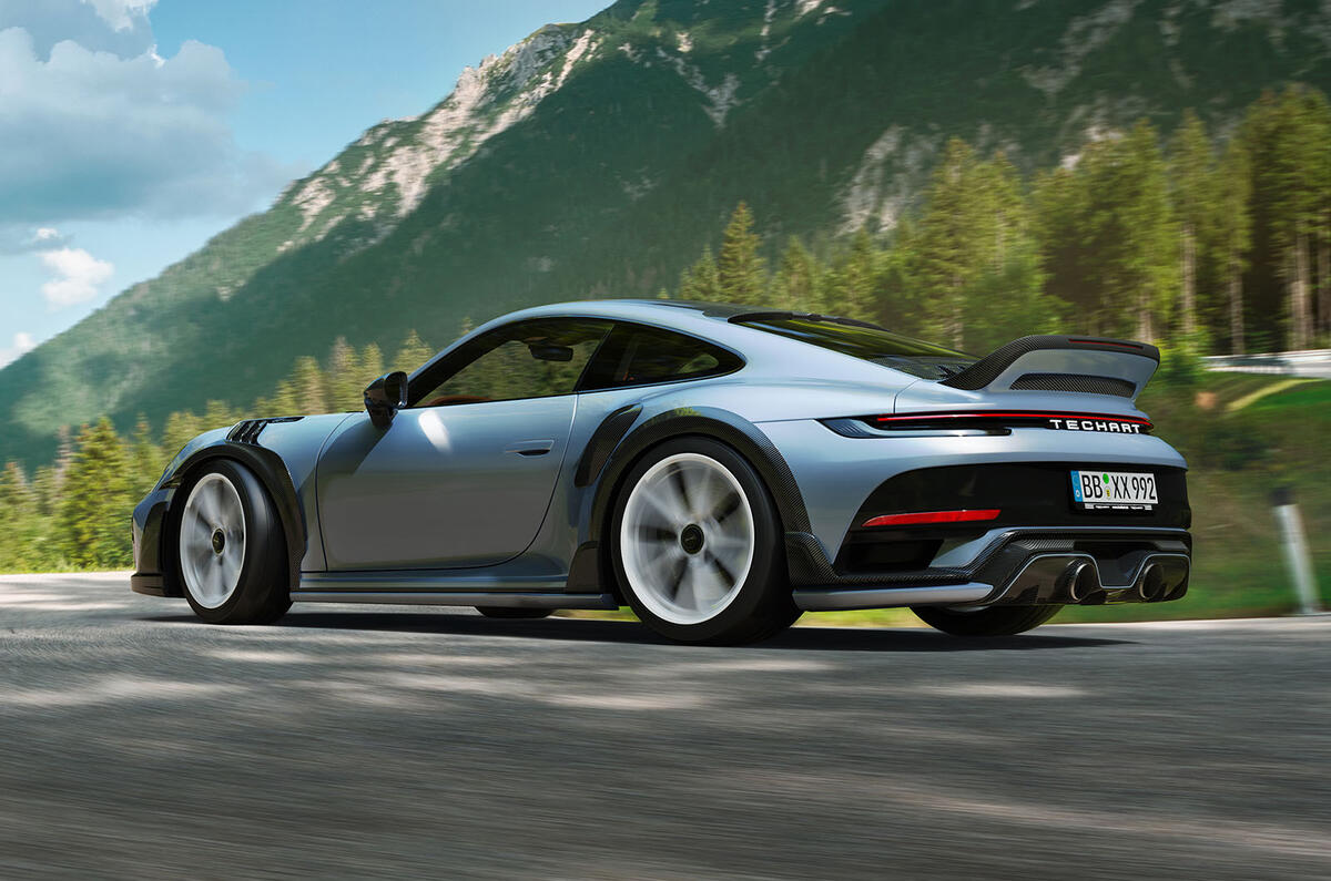 TechArt GTstreetR Touring rear left three quarter driving