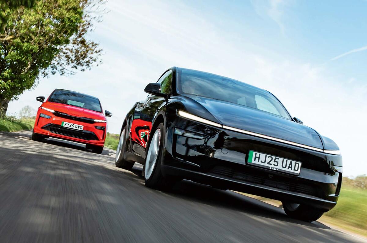 Tesla vs Skoda Twin Test 2025   ME 48