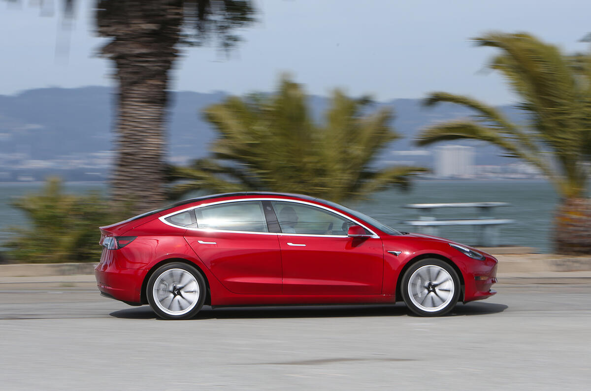 Tesla Model 3 side view