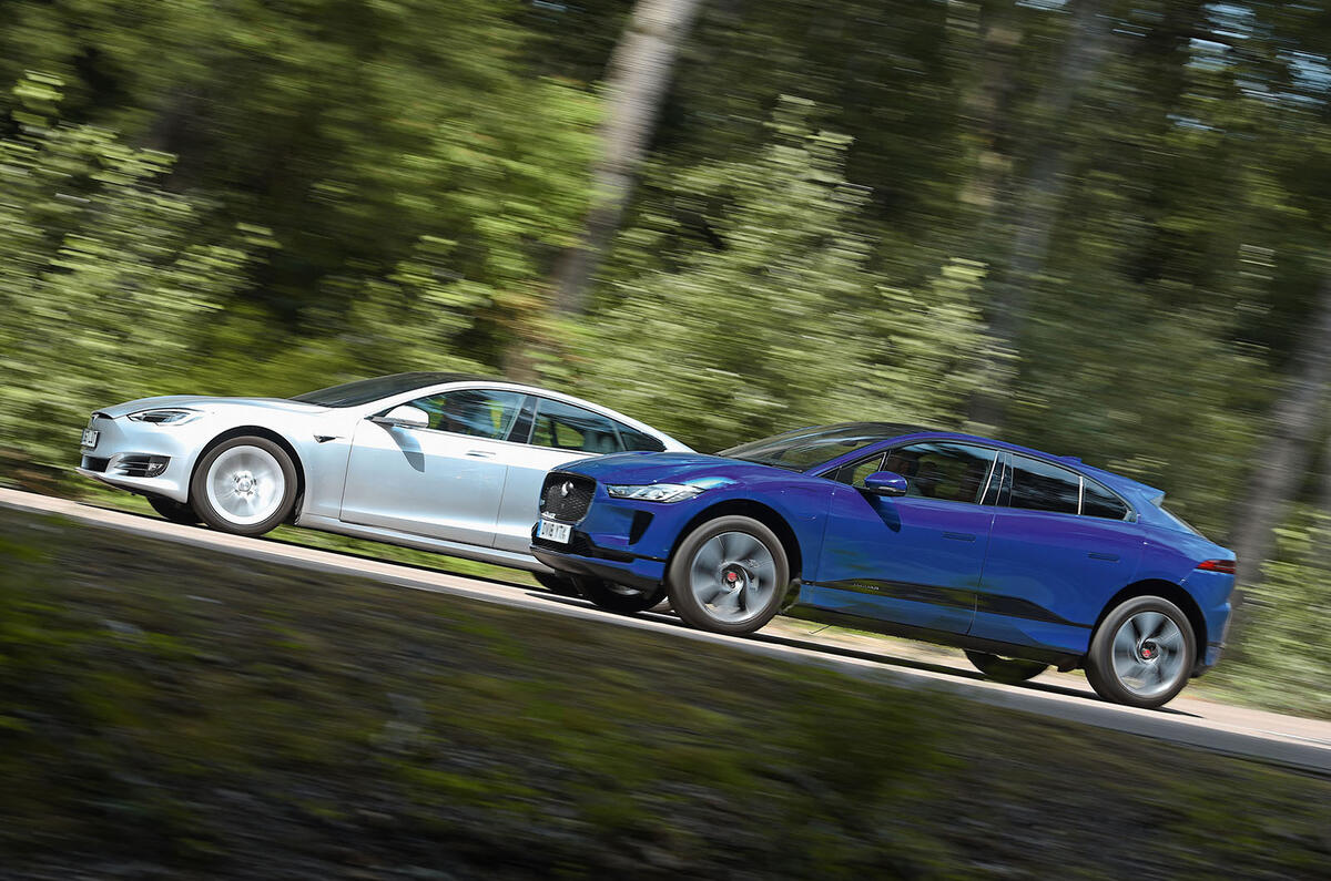 Tesla Model S vs Jaguar I-Pace