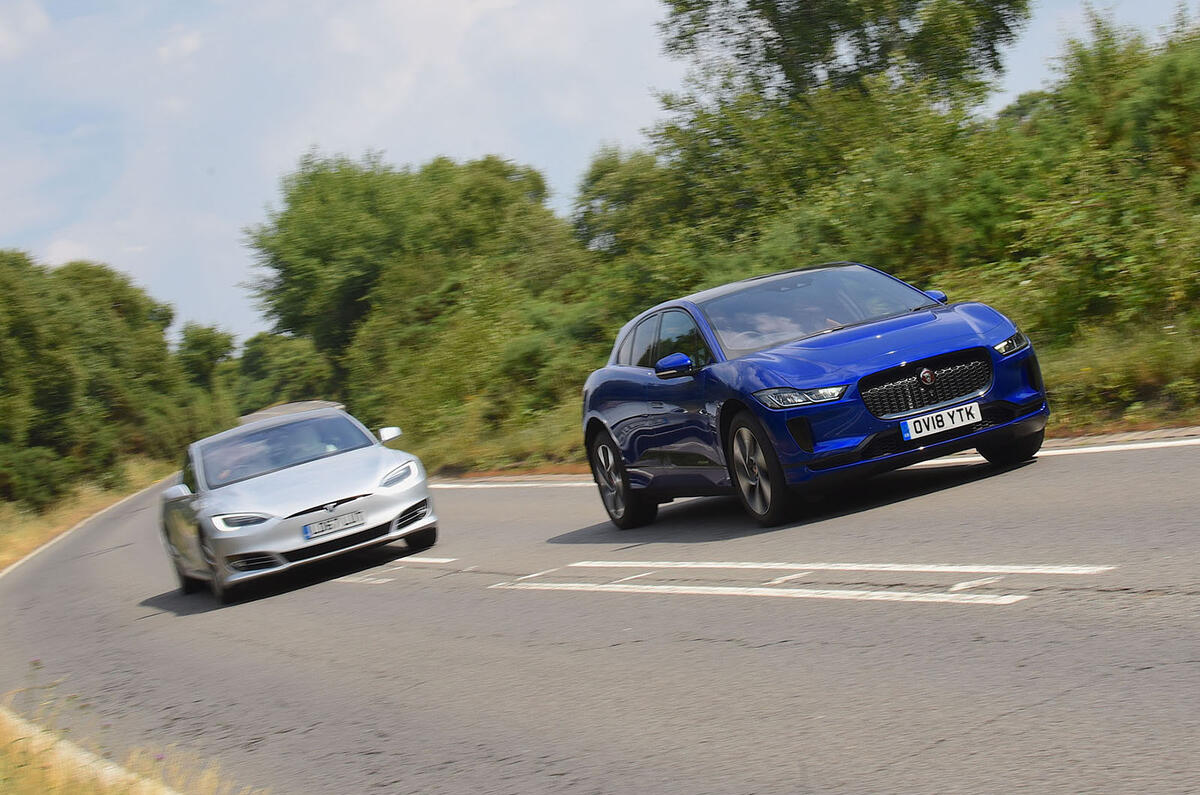 Tesla Model S vs Jaguar I-Pace