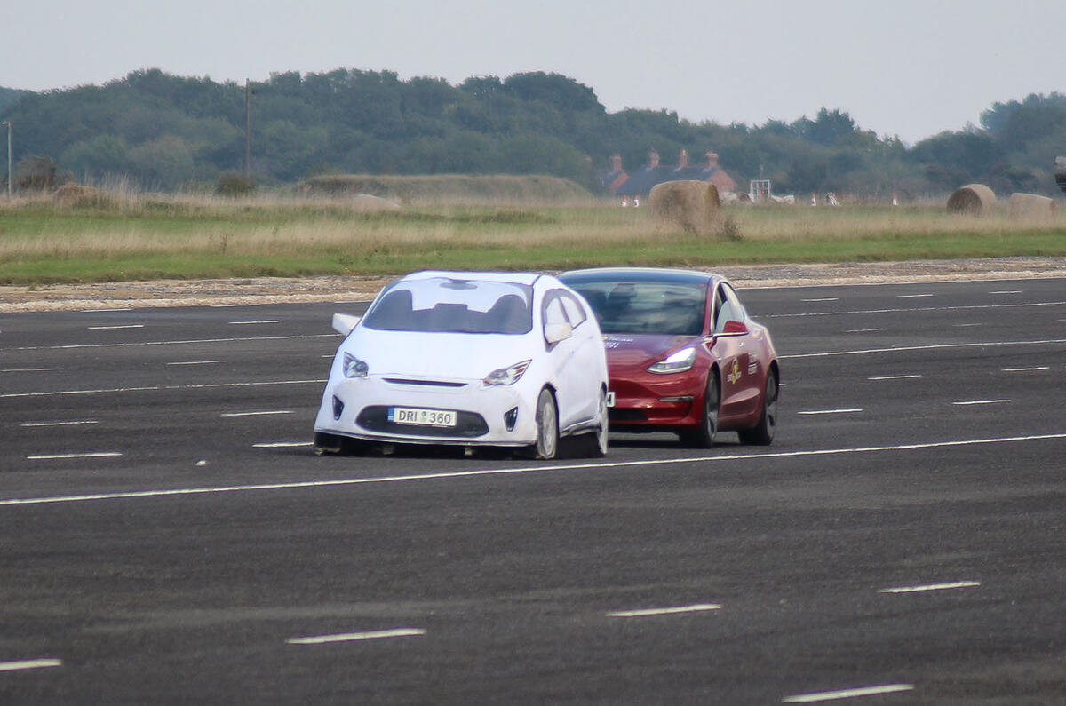 Thatcham ADAS testing Tesla stopped Thatcham ADAS testing Tesla stopped