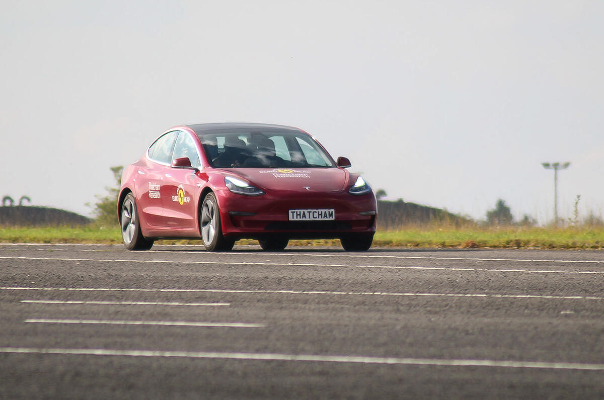 Thatcham ADAS testing Tesla driving Thatcham ADAS testing Tesla driving