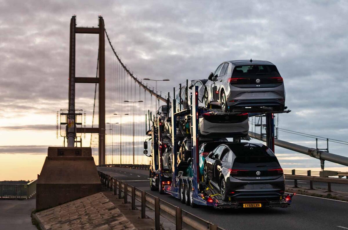 Volkswagen ID 3 lands at UK port Volkswagen ID 3 lands at UK port