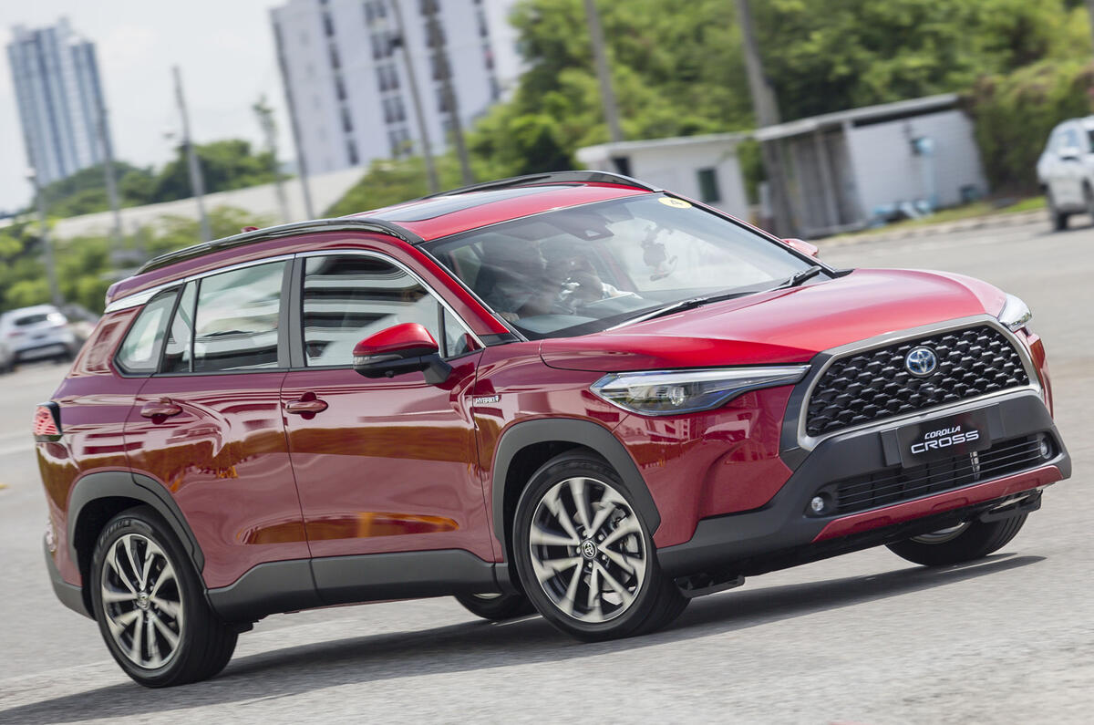 2020 Toyota Corolla Cross Thailand launch - cornering front
