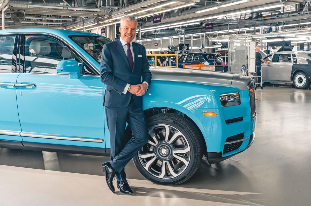 Torsten Muller Otvos with Rolls Royce Cullinan