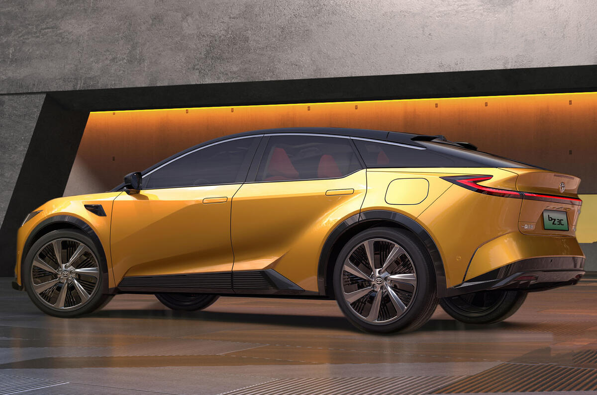 Toyota bZ3C rear quarter Toyota bZ3C rear quarter