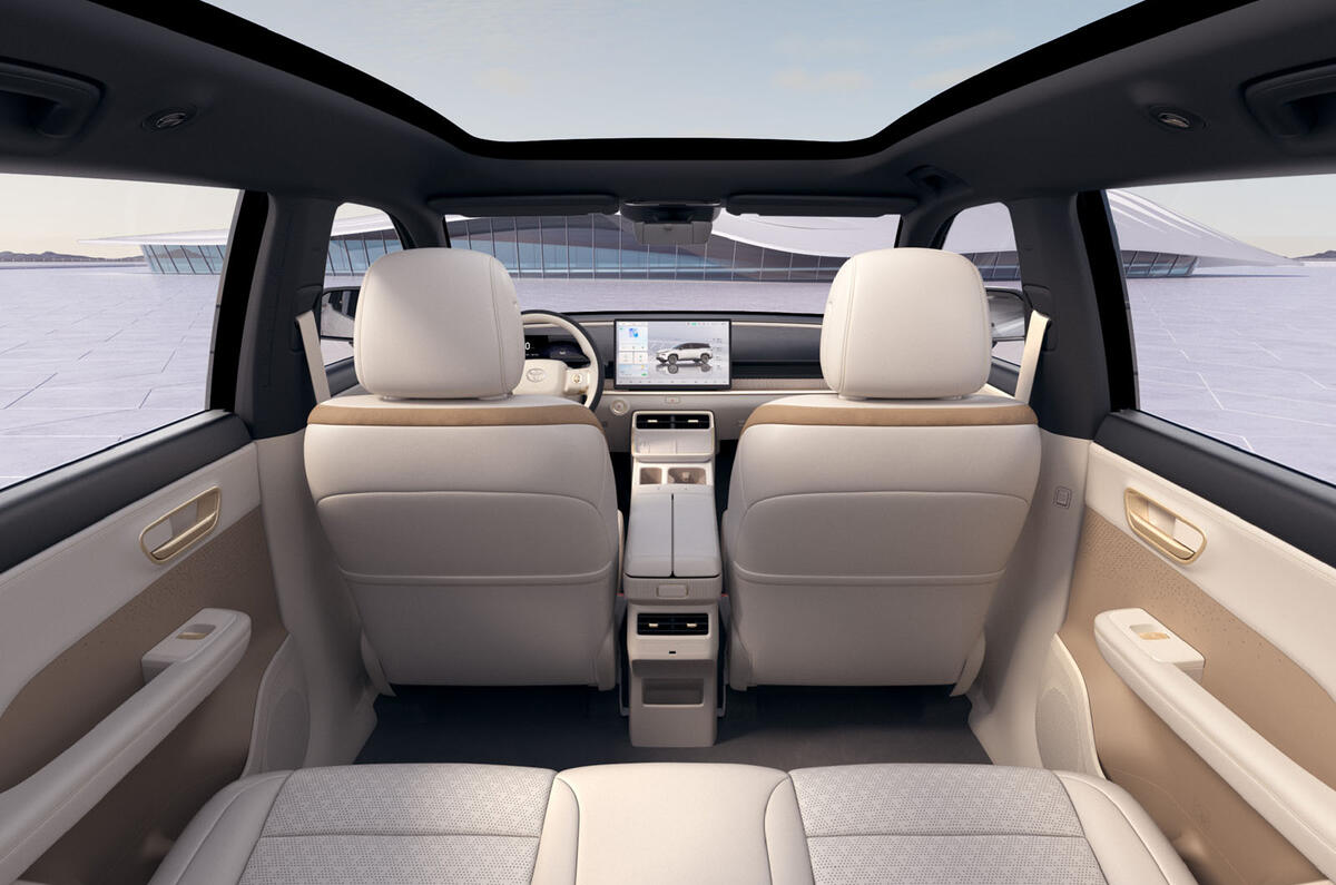 Toyota bZ3X back seat Toyota bZ3X back seat