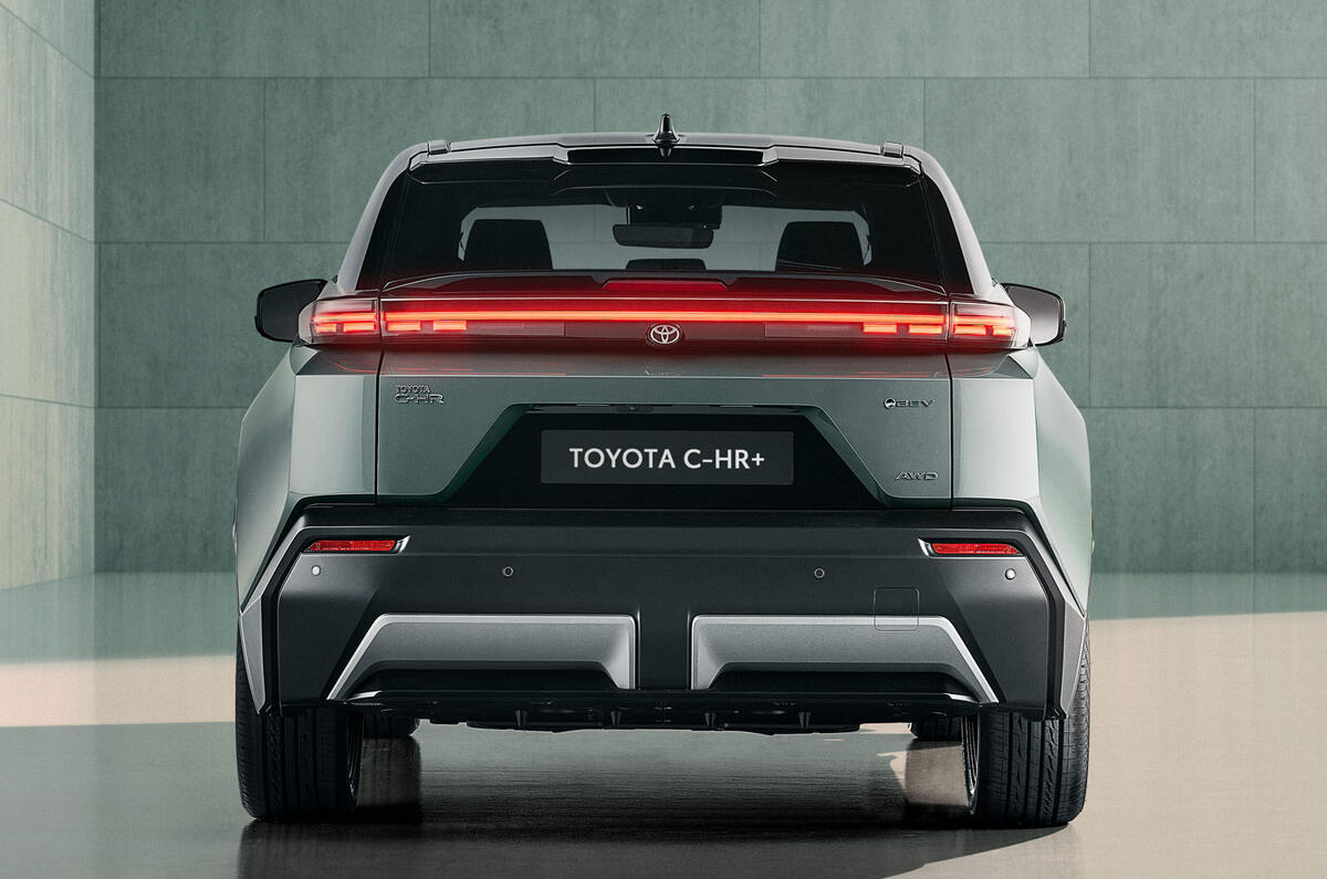 Toyota C HR+ rear Toyota C HR+ rear