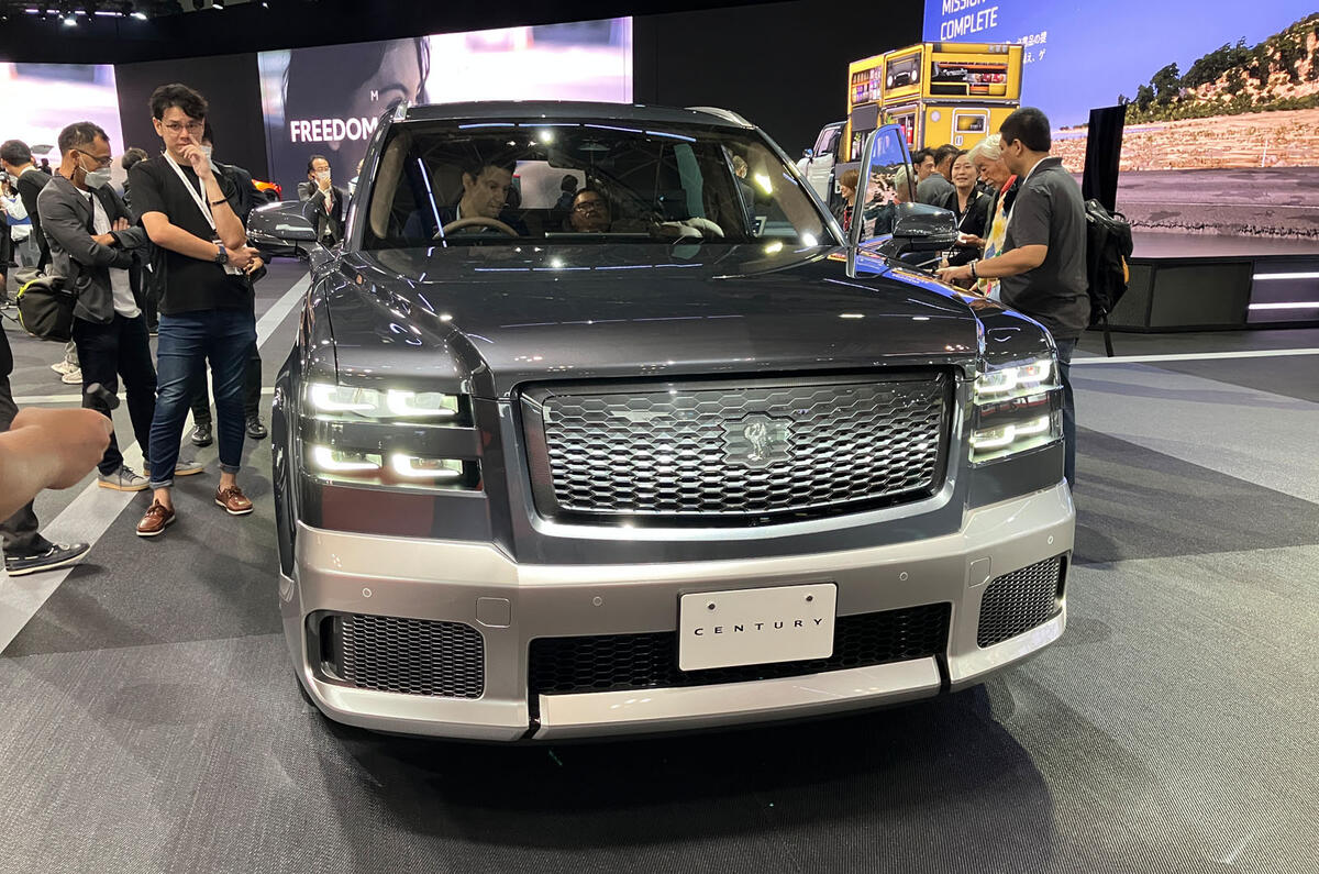 Toyota Century SUV Tokyo motor show 2023 front Toyota Century SUV Tokyo motor show 2023 front