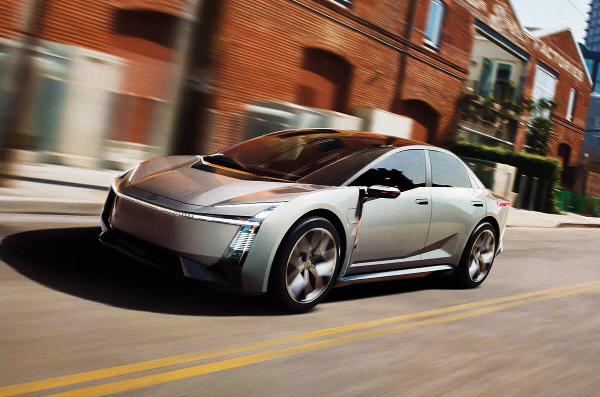 Toyota Corolla Concept front quarter tracking no text