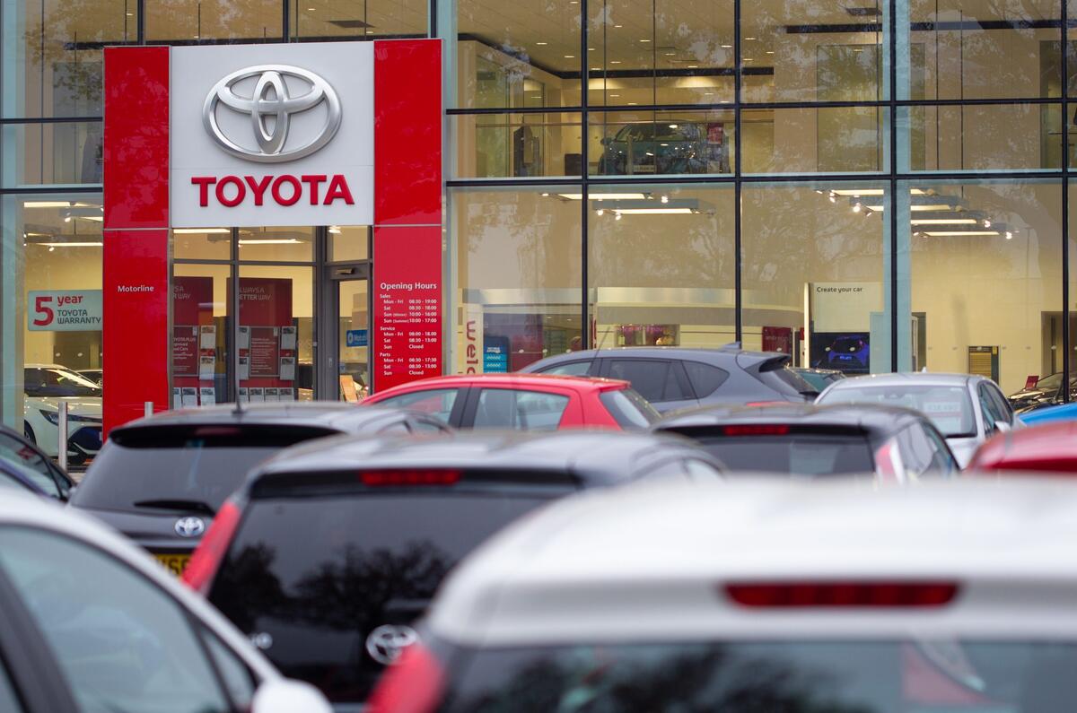 Toyota dealer entrance
