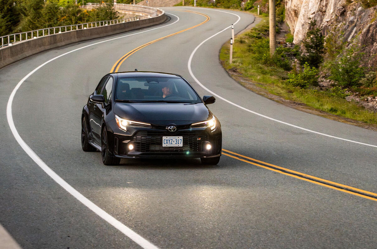 Toyota GR Corolla front cornering Toyota GR Corolla front cornering