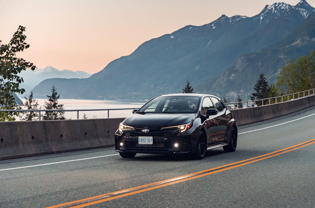 Toyota GR Corolla front quarter tracking Toyota GR Corolla front quarter tracking
