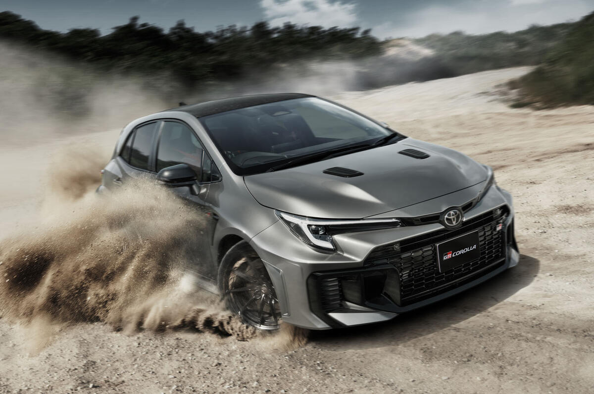 Toyota GR Corolla front quarter tracking