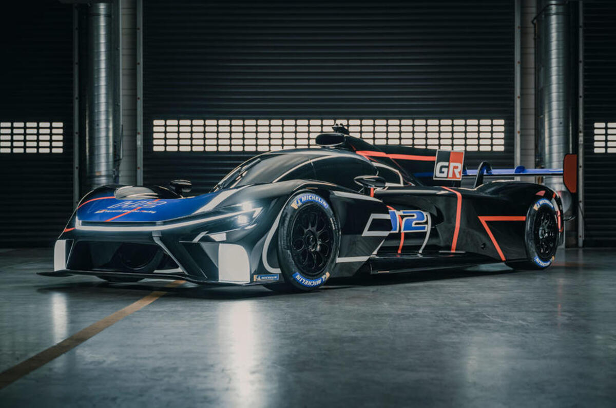 toyota gr h2 racing concept front quarter