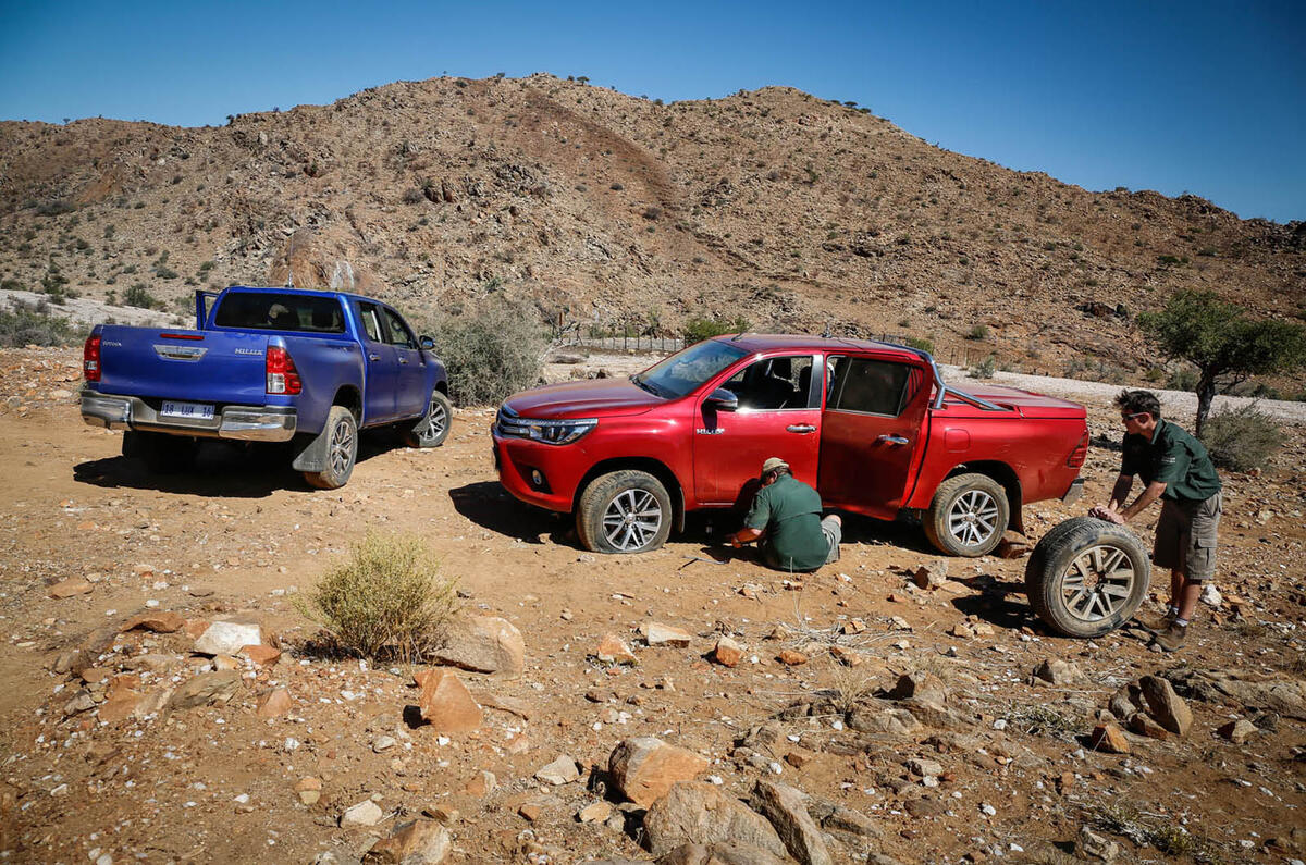 Toyota Hilux in Namibia