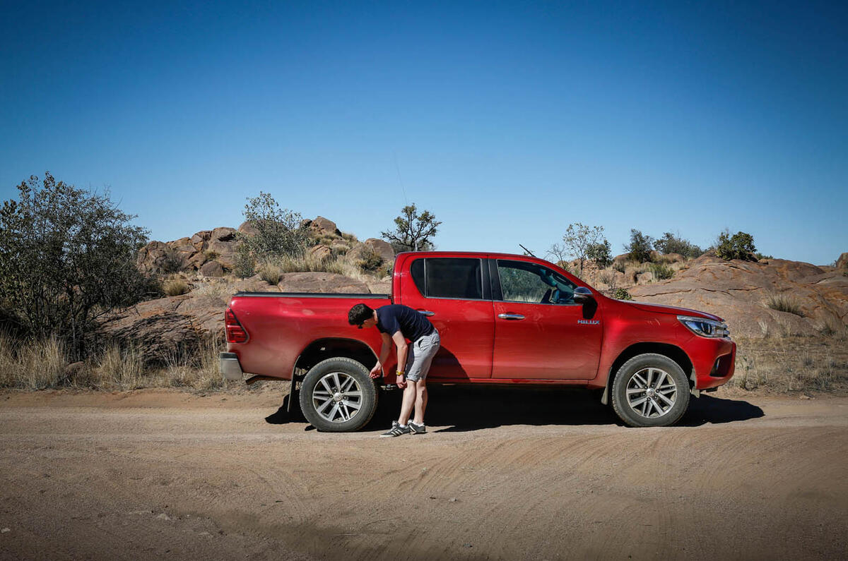 Toyota Hilux in Namibia