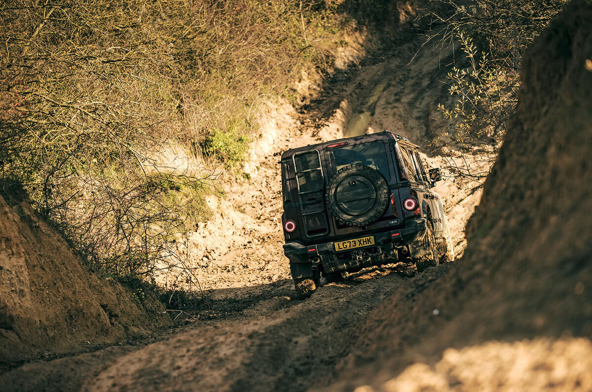 toyota land cruiser vs ineos grenadier vs land rover defender 2024 offroad day 1 jh 129