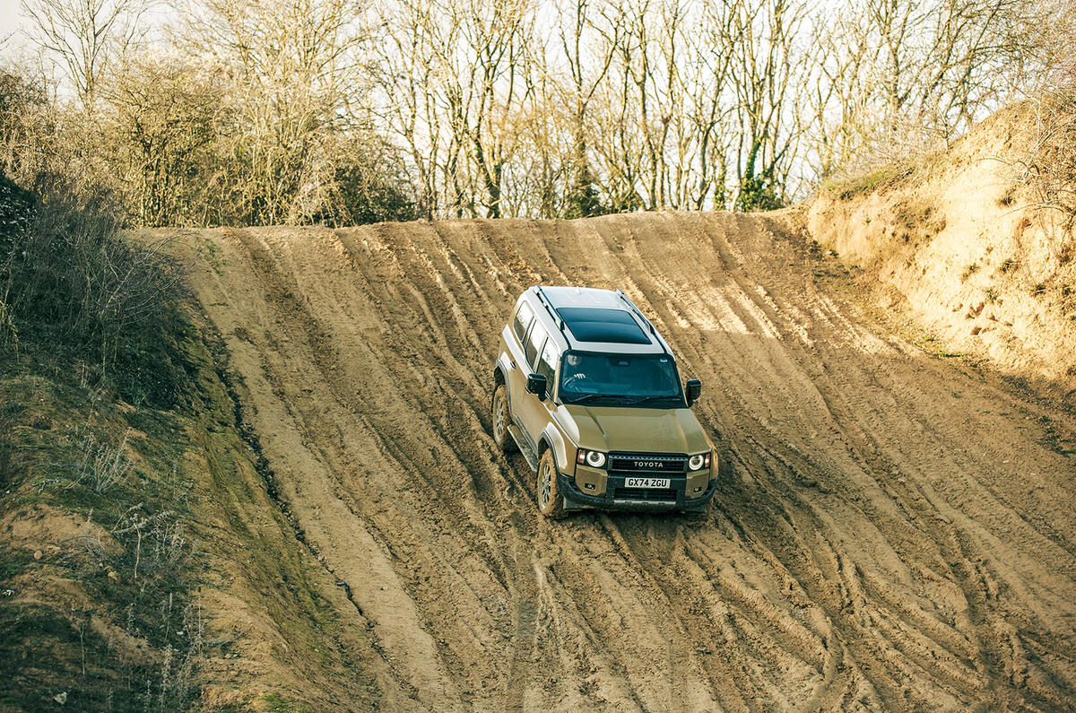 toyota land cruiser vs ineos grenadier vs land rover defender 2024 offroad day 1 jh 153