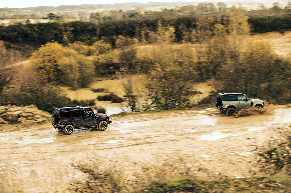 toyota land cruiser vs ineos grenadier vs land rover defender 2024 offroad day 1 jh 76
