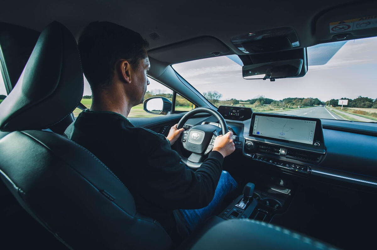 toyota prius 2023 interior driving toyota prius 2023 interior driving