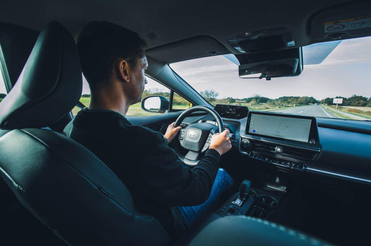 toyota prius 2023 interior driving toyota prius 2023 interior driving