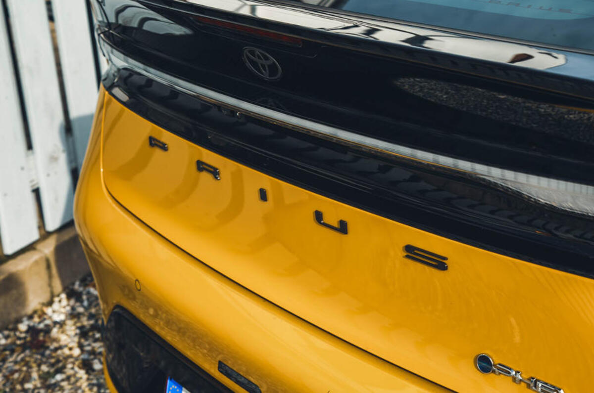 toyota prius 2023 rear detail toyota prius 2023 rear detail