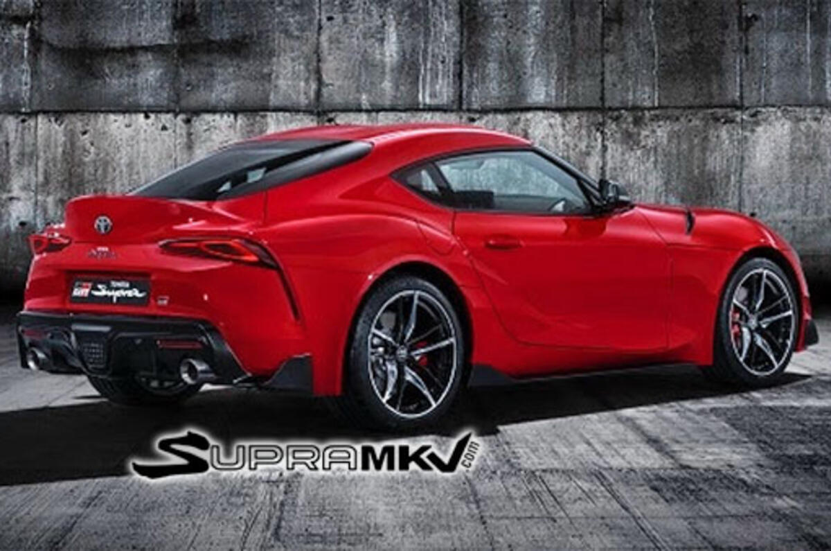2019 Toyota Supra leaked - rear image