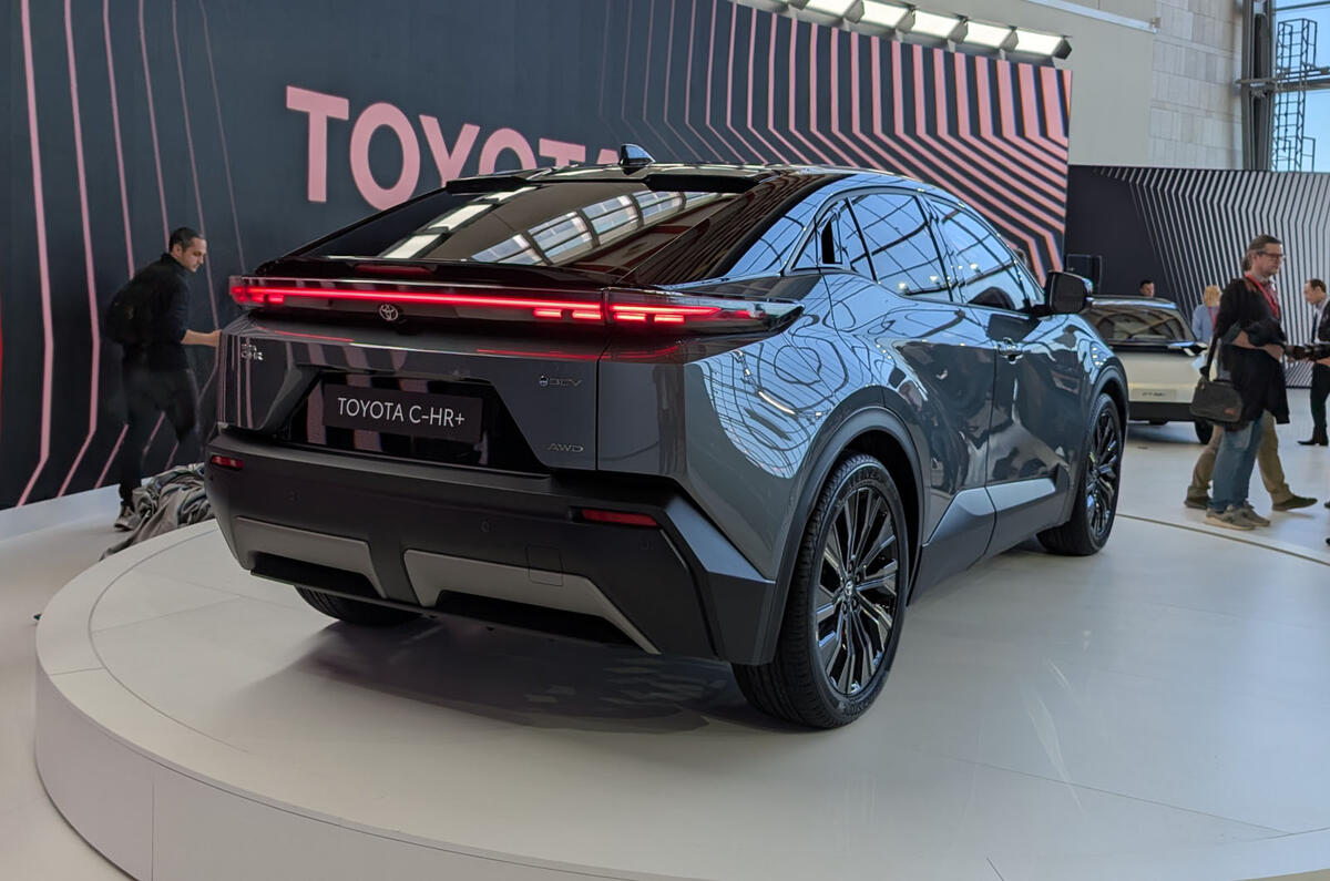 Toyota C HR+ rear 3 4