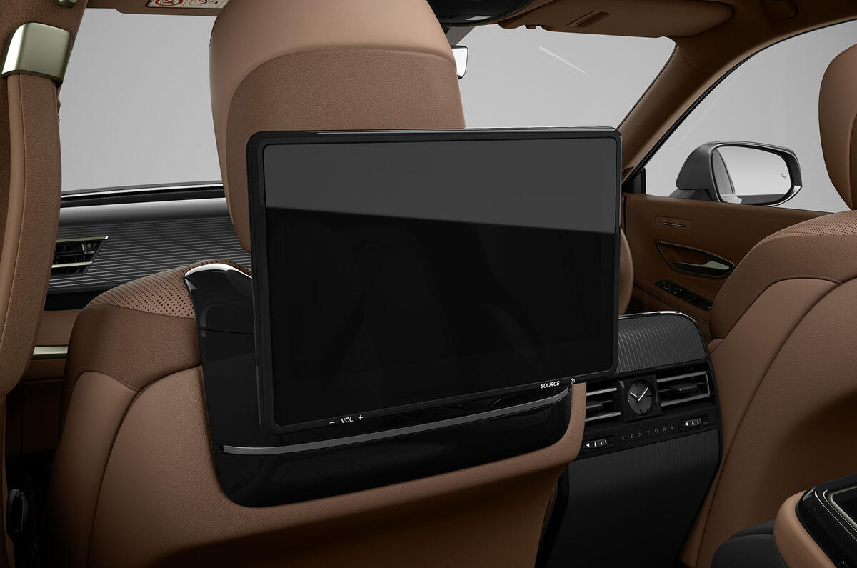 Toyota Century SUV seat screens Toyota Century SUV seat screens
