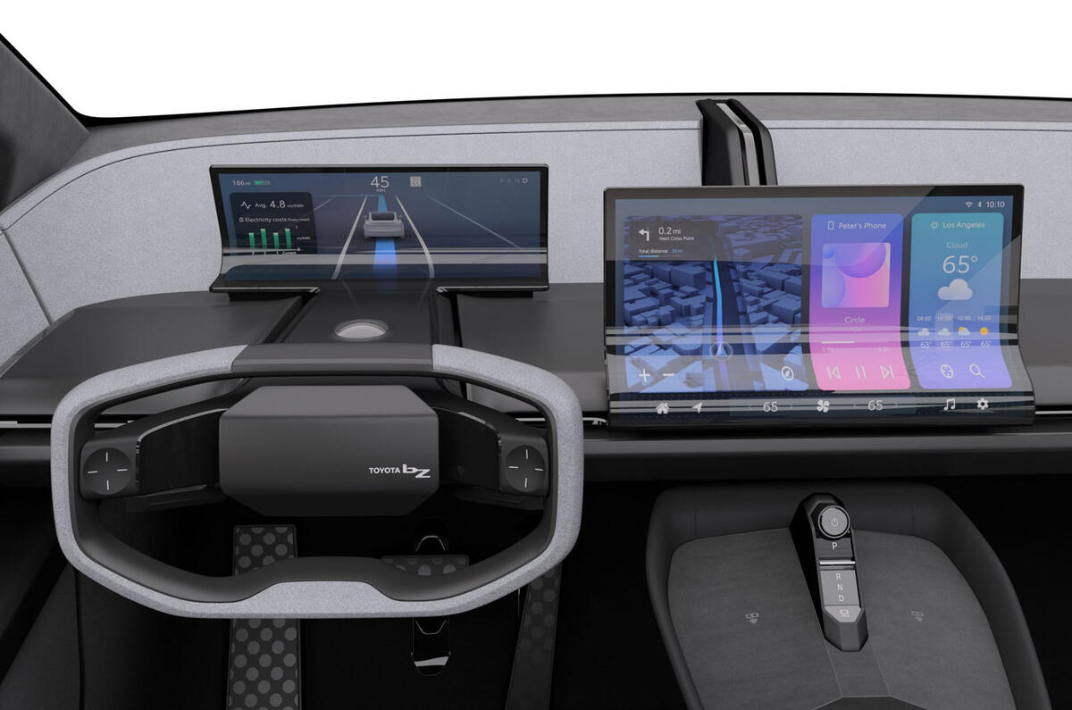 Toyota Compact SUV Concept driver display Toyota Compact SUV Concept driver display