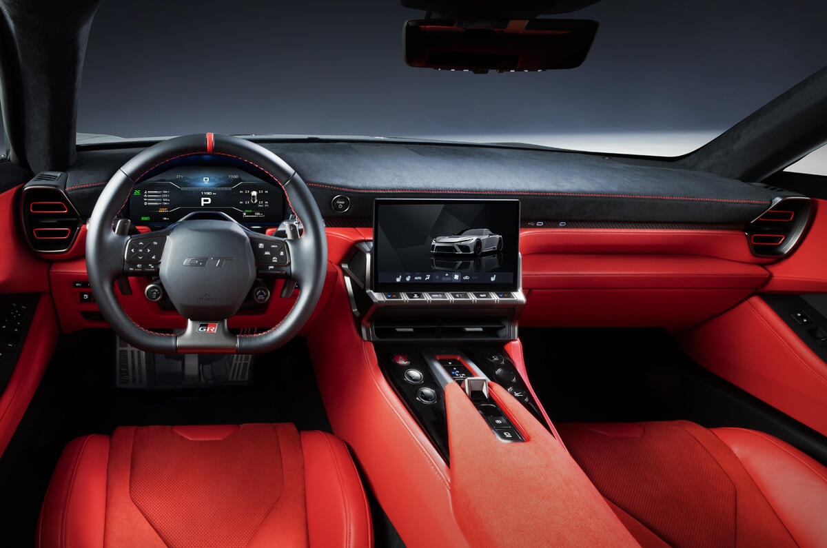 Toyota GR GT in studio   dash