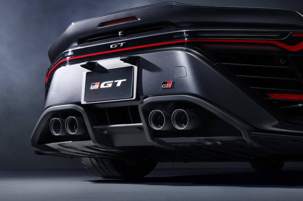 Toyota GR GT in studio   rear detail