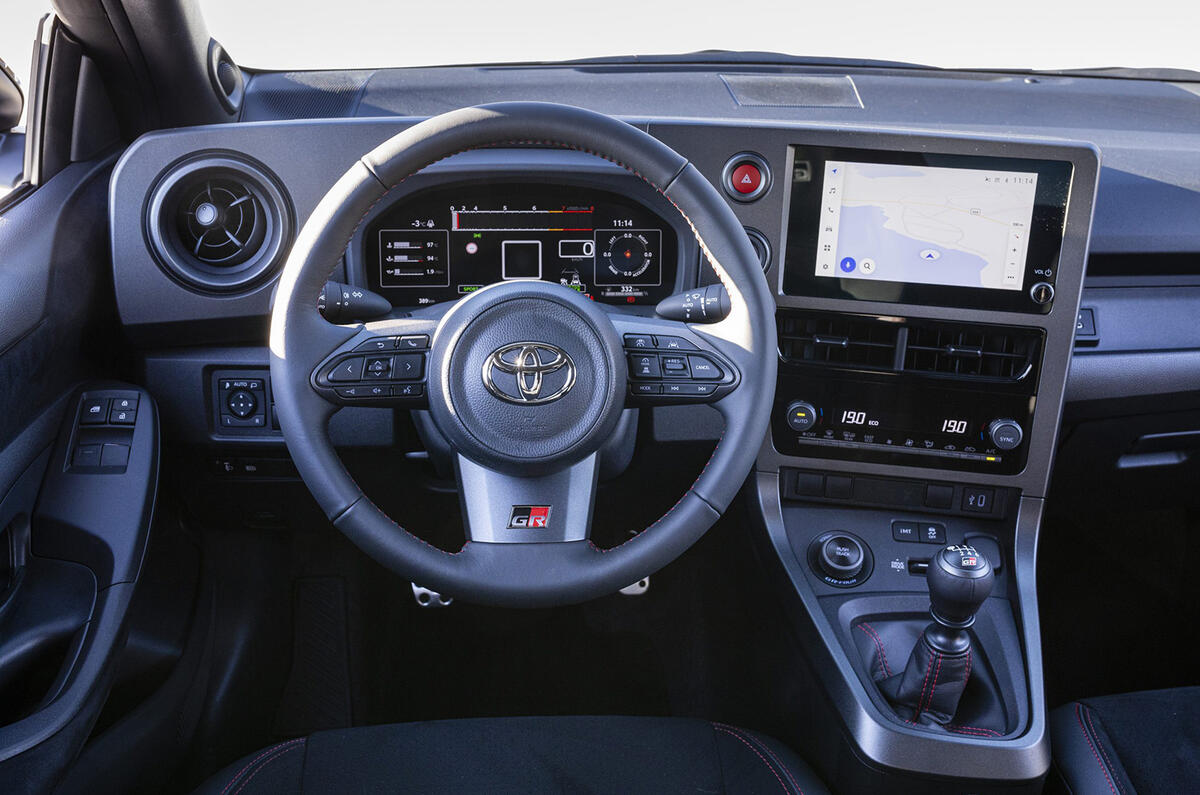 Toyota GR Yaris steering wheel