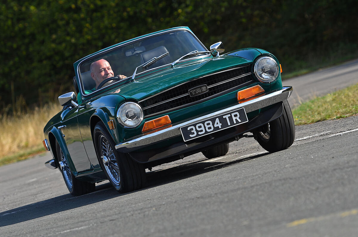 Triumph TR6 front three quarter