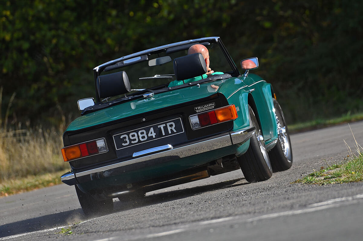 Triumph TR6 rear three quarter Triumph TR6 rear three quarter