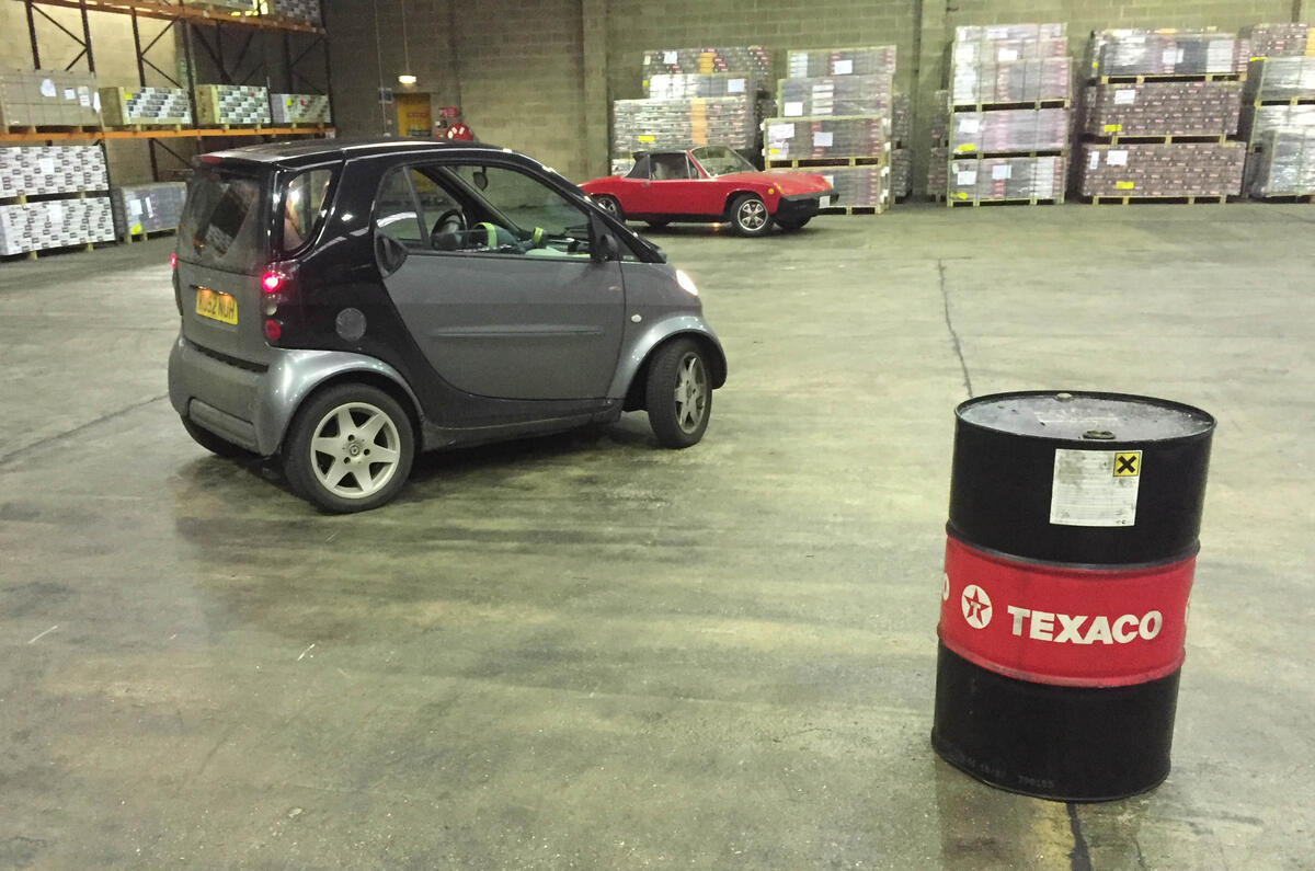 Triumph TR7 and Smart ForTwo