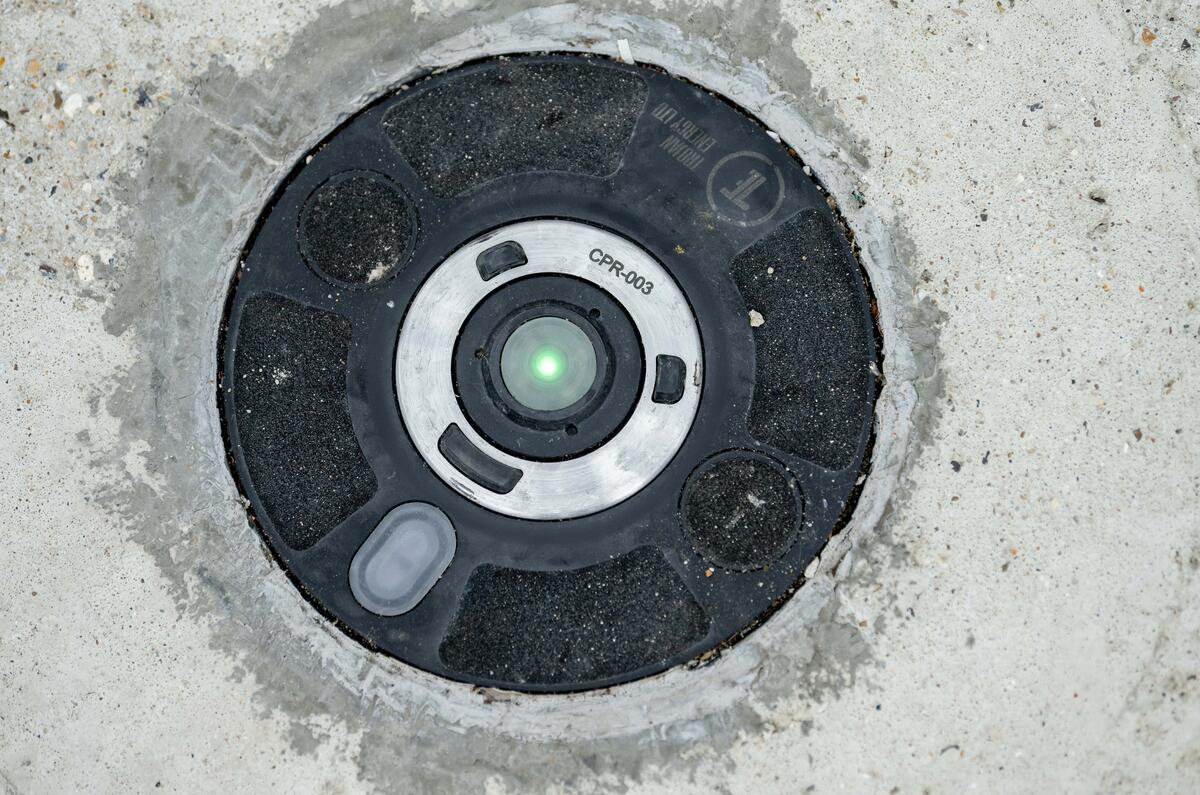 Trojan Energy flat and flush kerbside charging point Trojan Energy flat and flush kerbside charging point