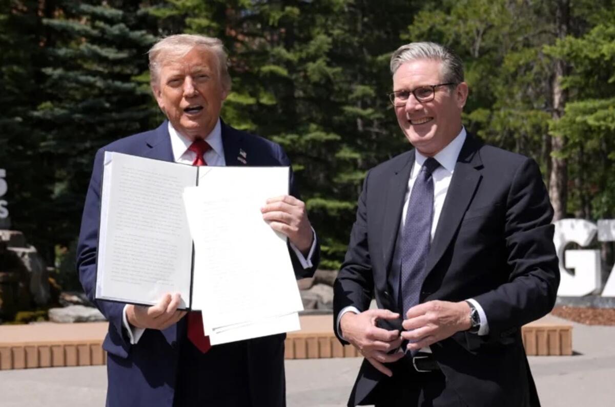 Trump Starmer G7 Getty