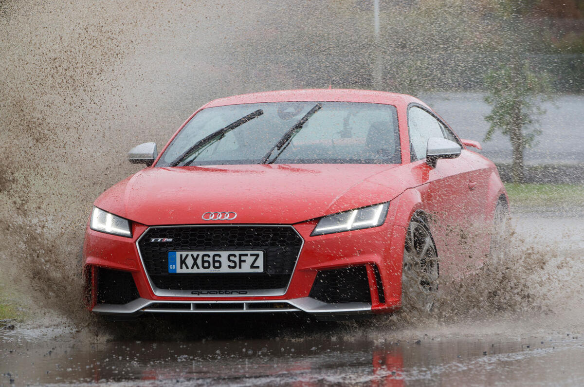 Audi TT RS vs Mercedes-AMG A45 vs Ford Focus RS - group test